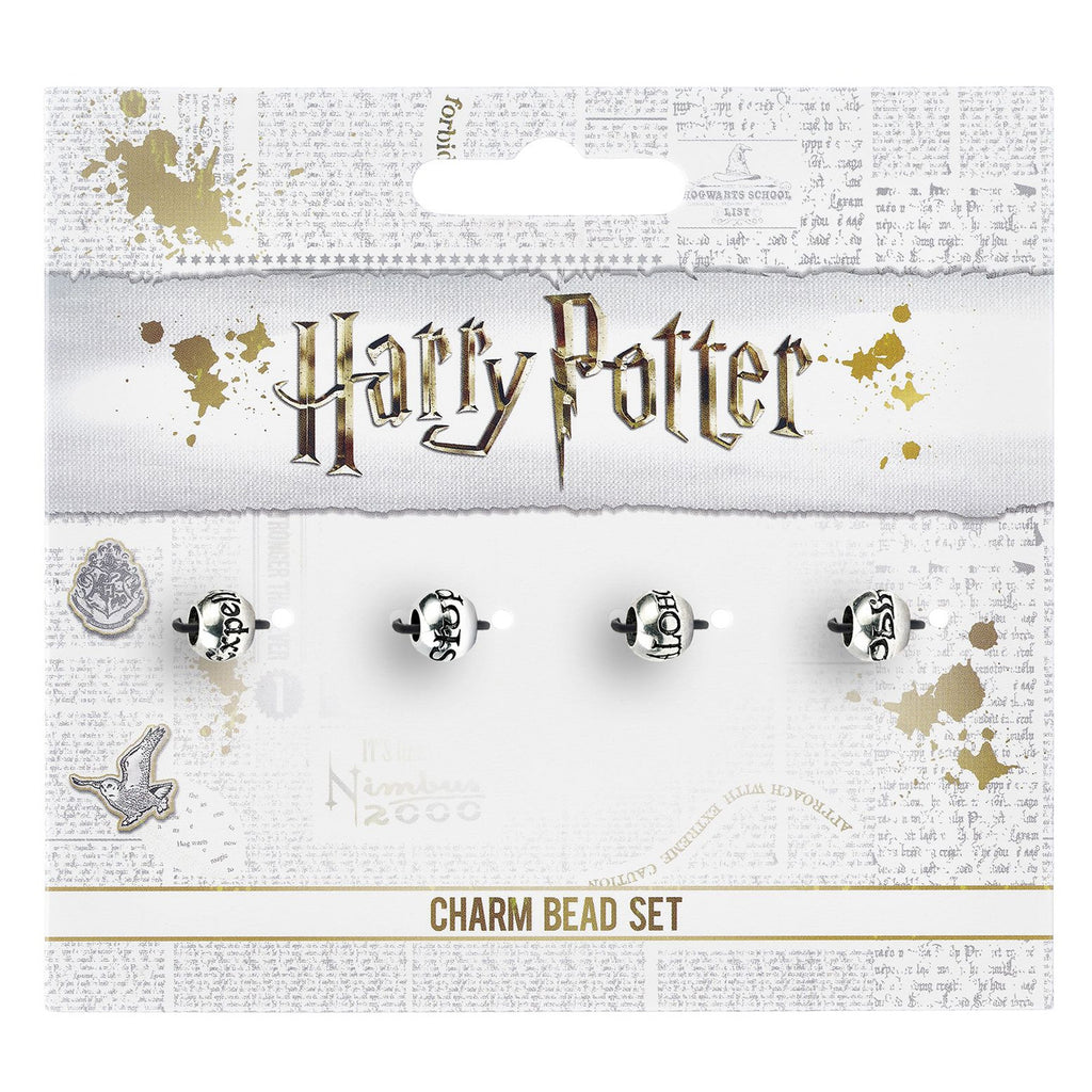 Harry Potter Black Charm Bracelet with 3 x Charms & Spell Beads