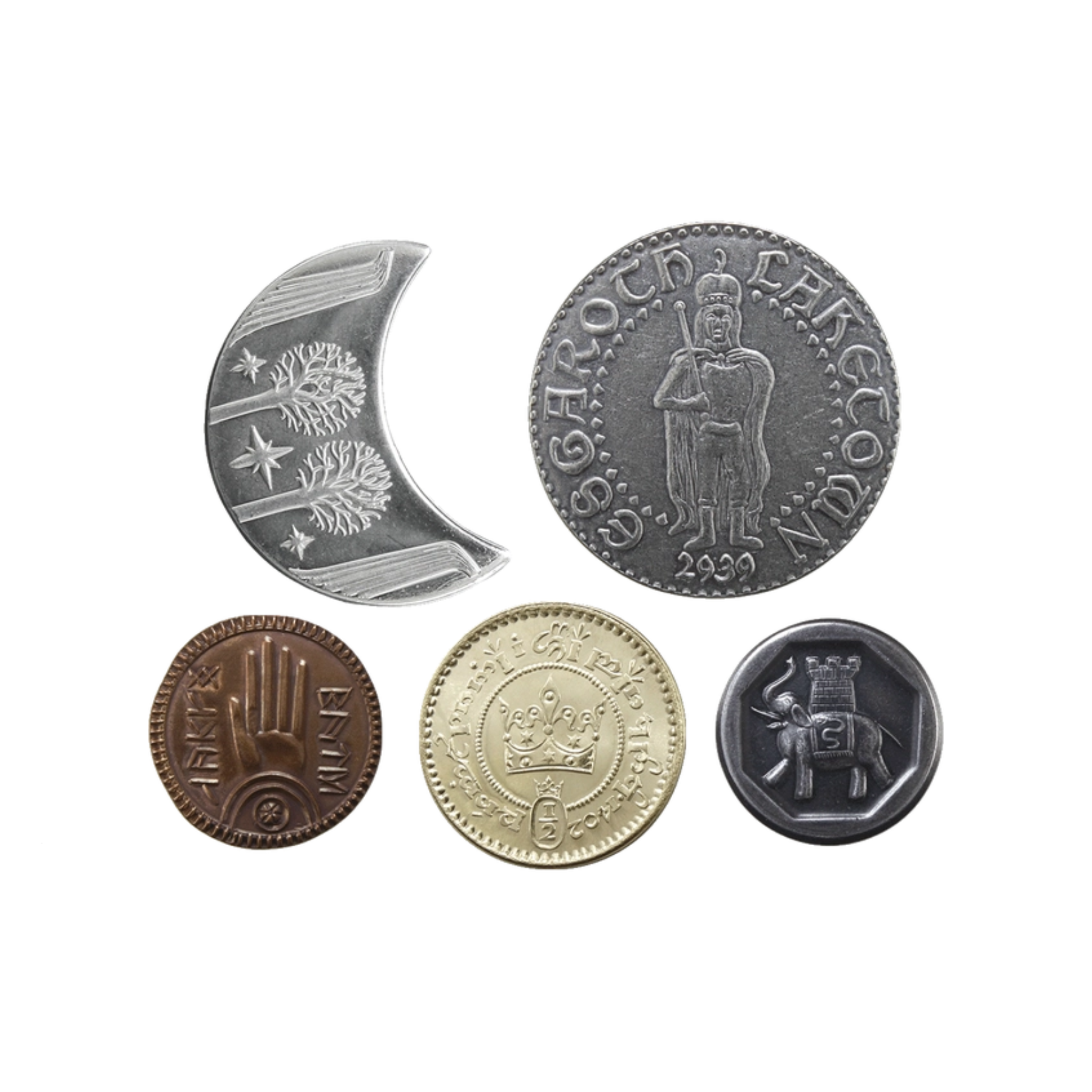 The Lord of the Rings Set #2 - Middle-Earth Set of Five Coins