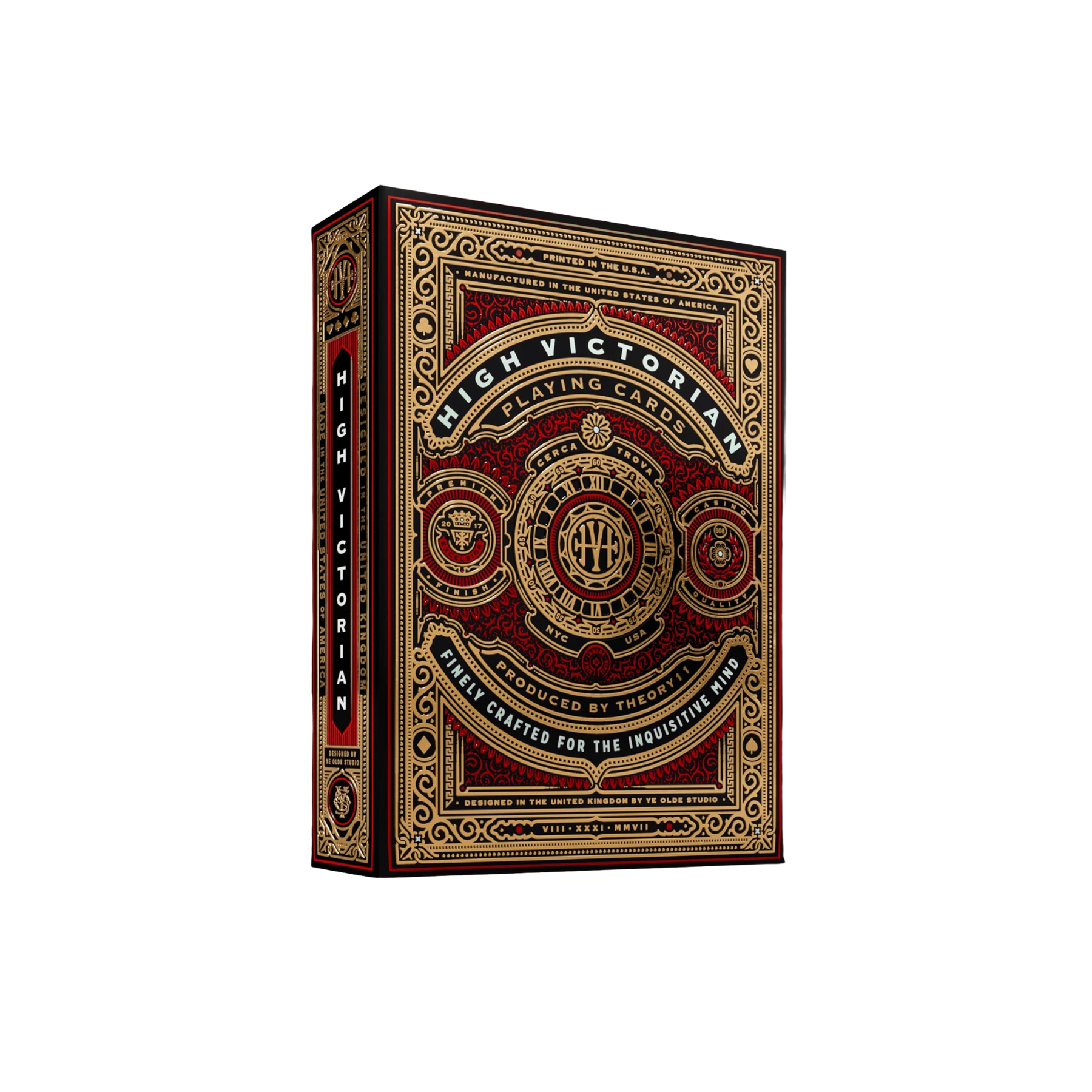 High Victorian Playing Cards - Red