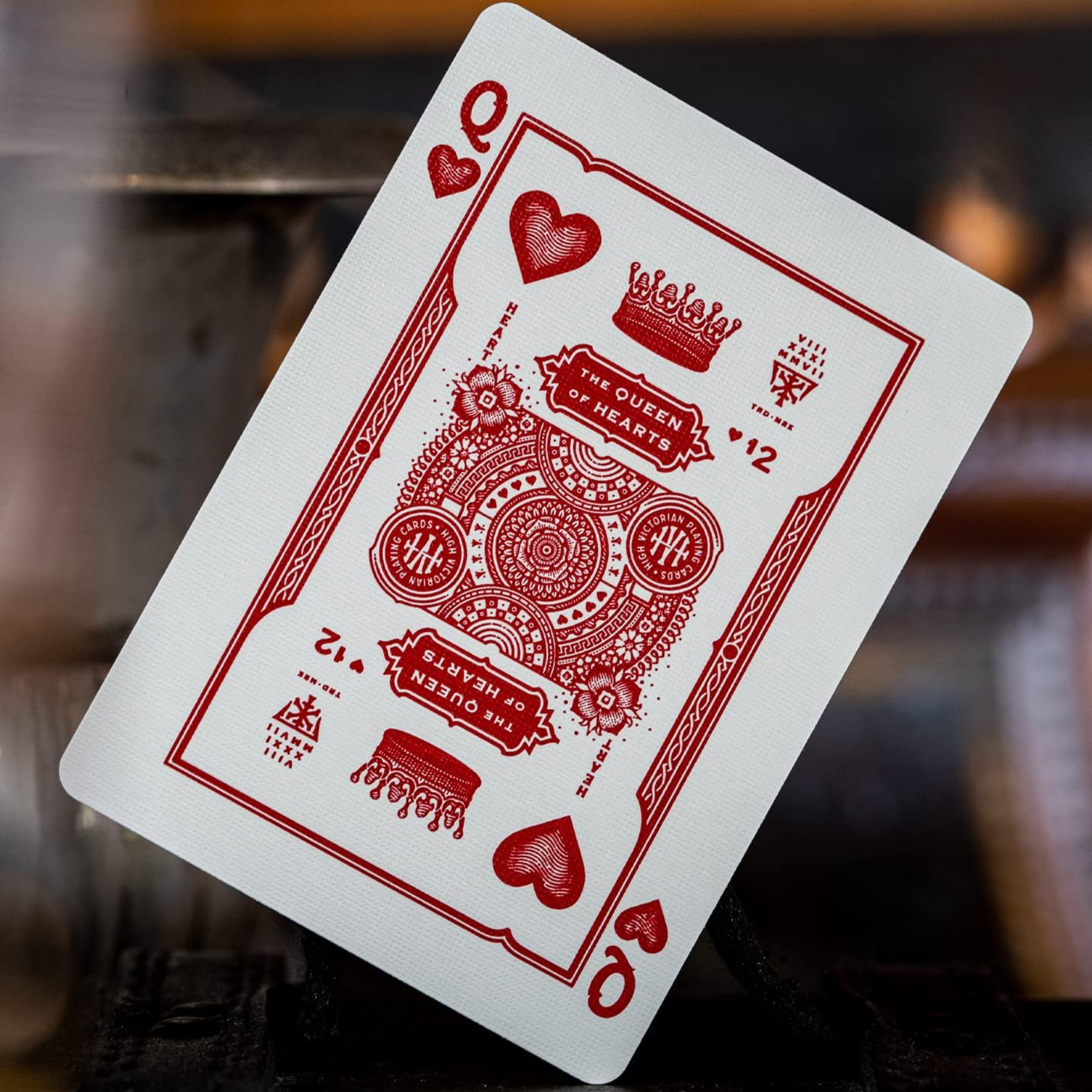 High Victorian Playing Cards - Red