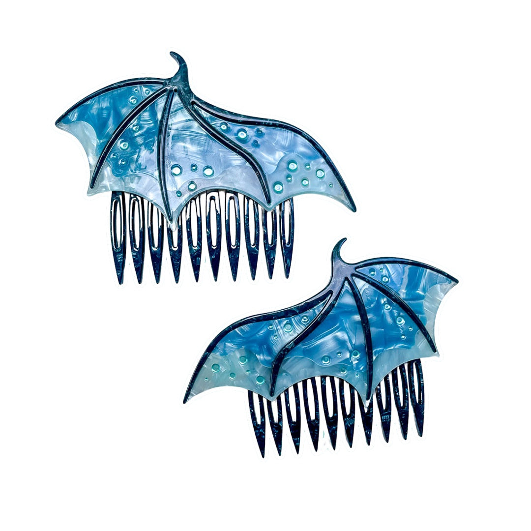 Blue Dragon Wing Comb Set