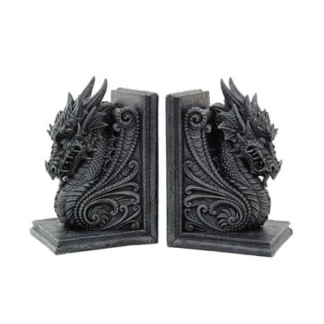 Medieval Dragon Bookend Set