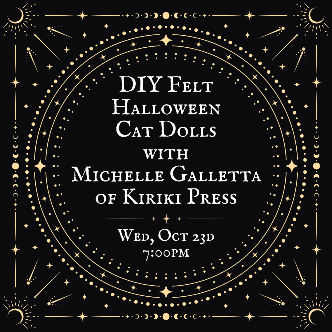 DIY Felt Halloween Cat Dolls with Michelle Galletta of Kiriki Press