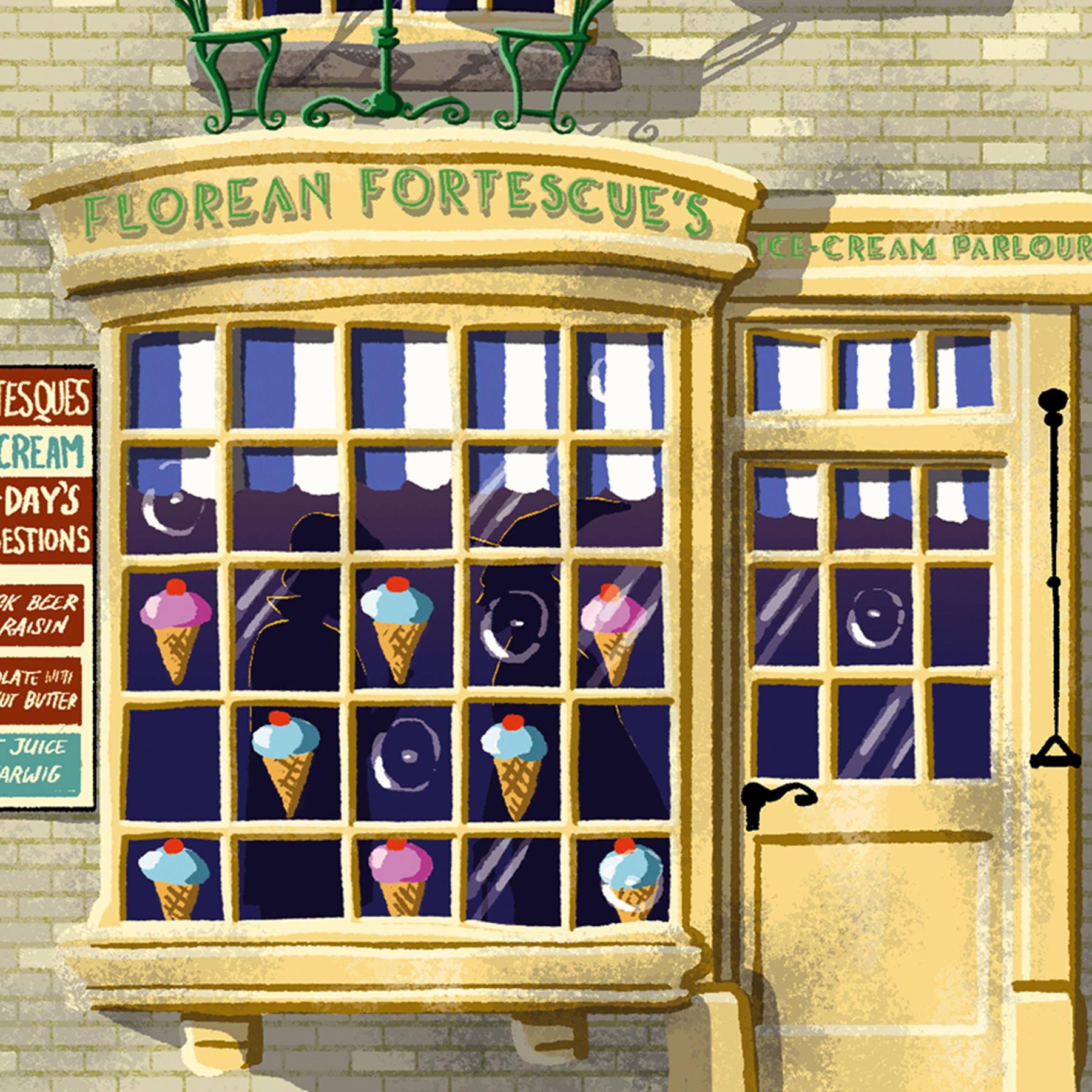 Spellbinding Shops: Florean Fortescues Art Print