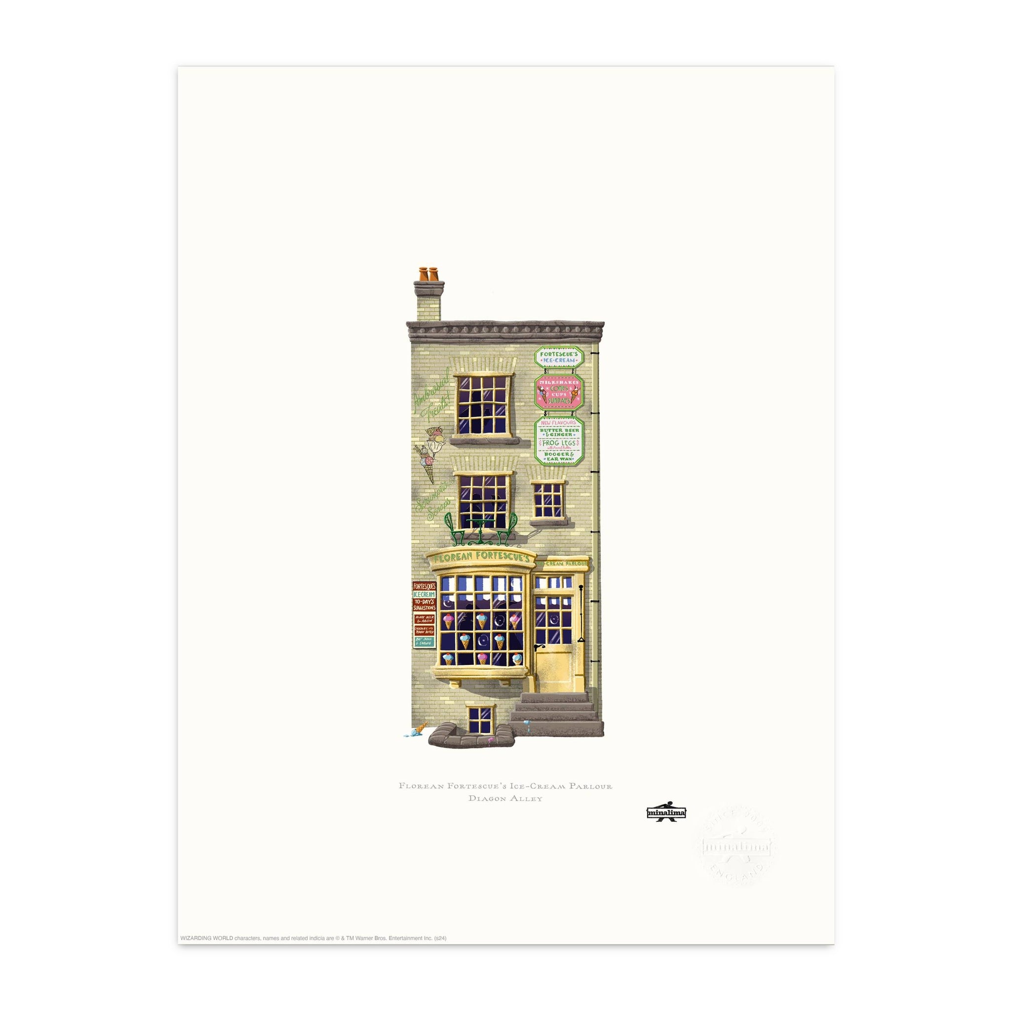 Spellbinding Shops: Florean Fortescues Art Print