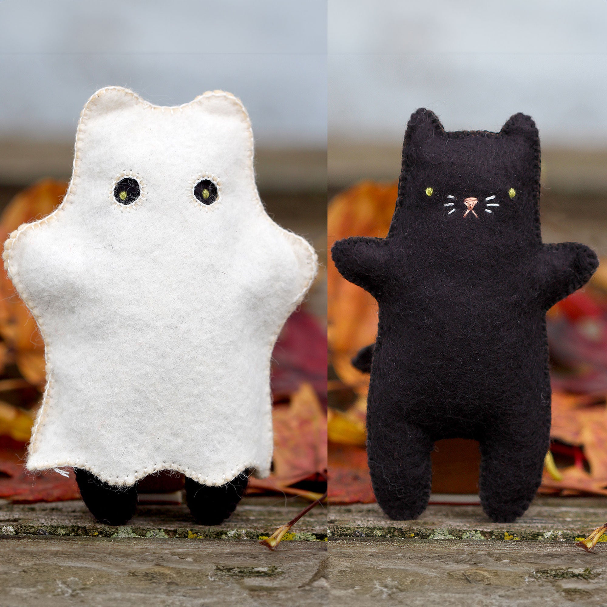 DIY Felt Halloween Cat Dolls with Michelle Galletta of Kiriki Press