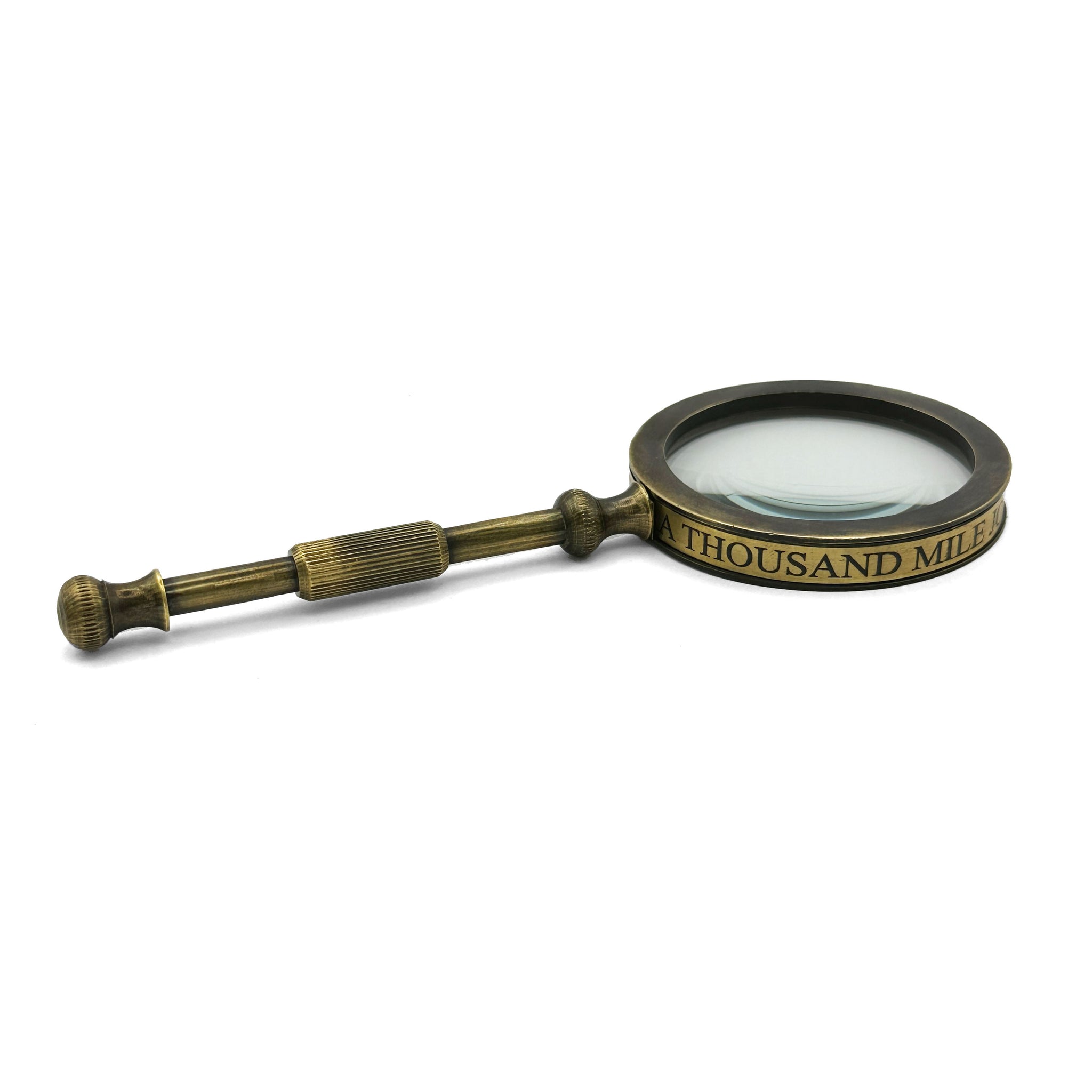 Tiny Brass Magnifier - A Thousand Mile Journey