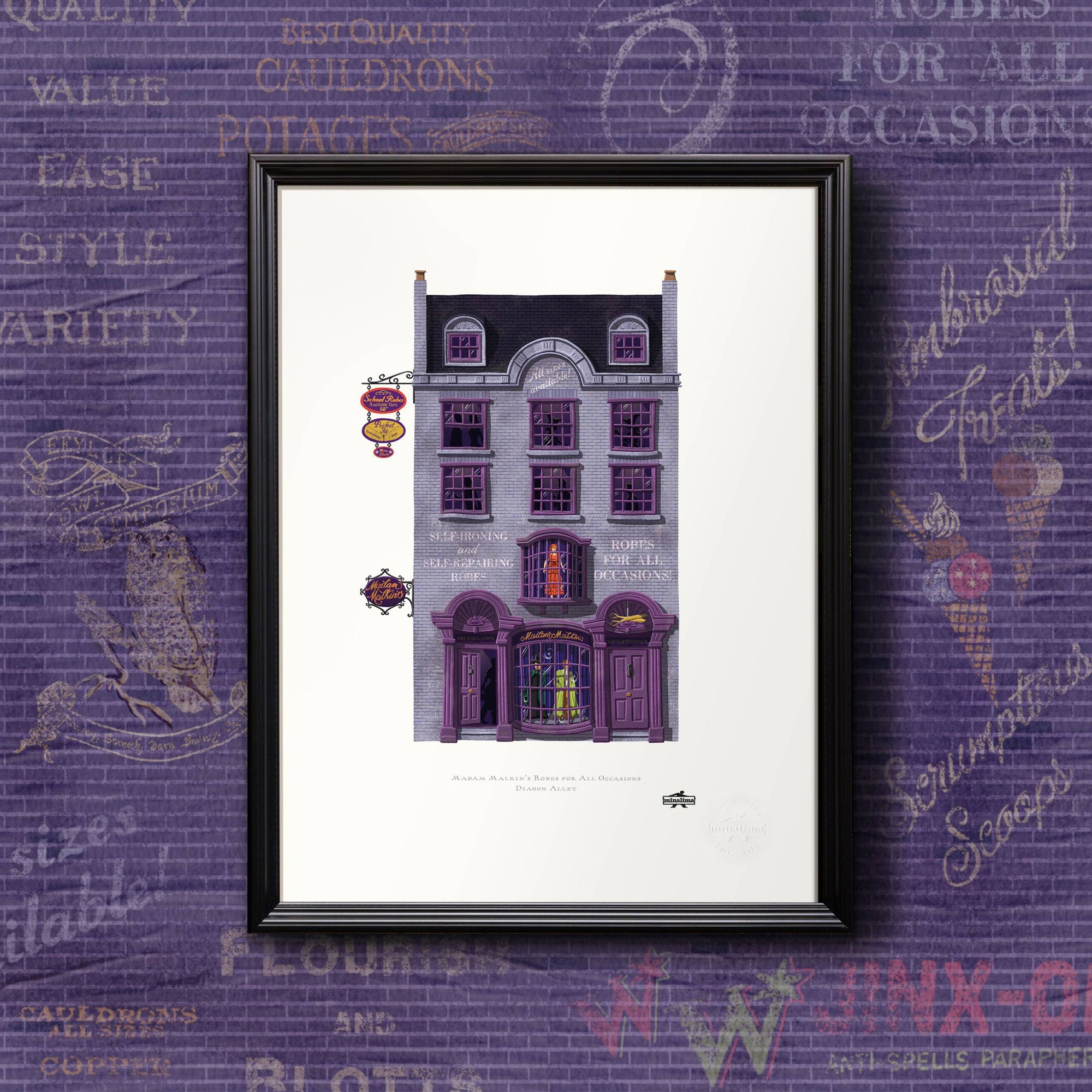 Spellbinding Shops: Madam Malkins Robes Art Print