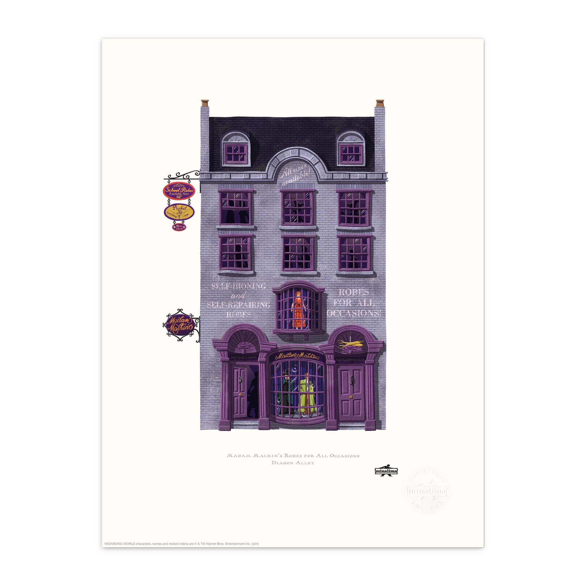 Spellbinding Shops: Madam Malkins Robes Art Print