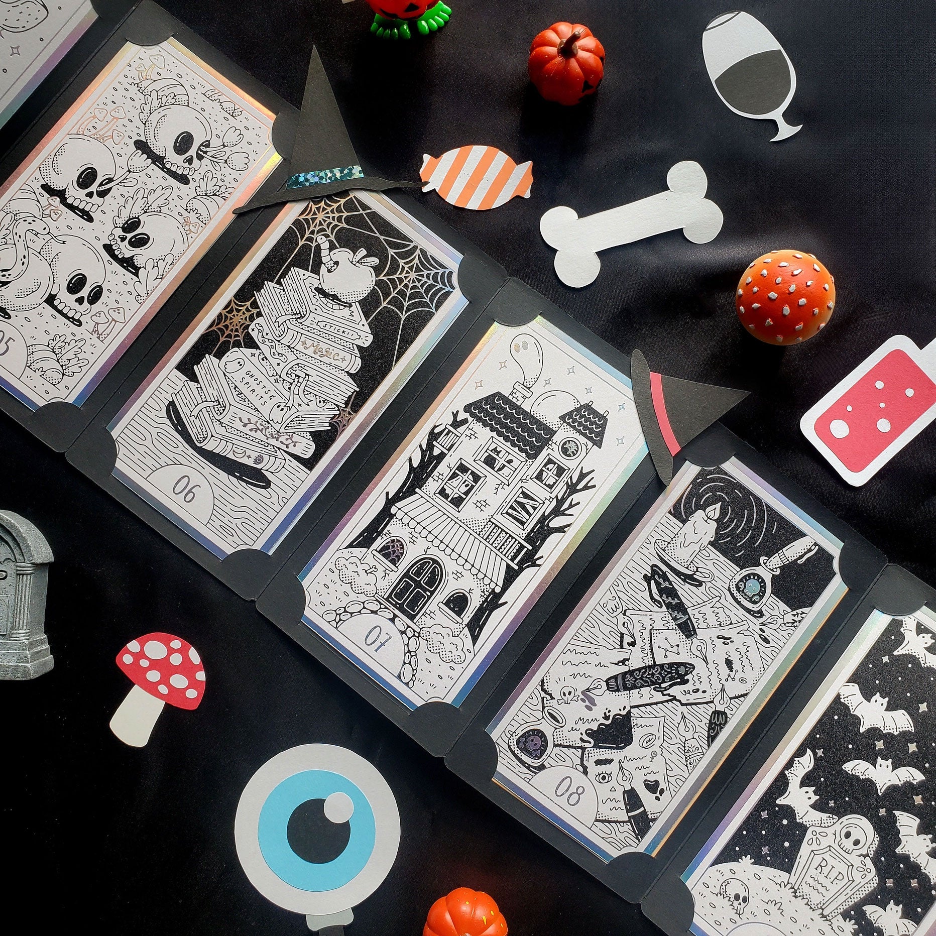 The Midnight Tarot - Limited Edition Halloween Sticker Advent Calendar