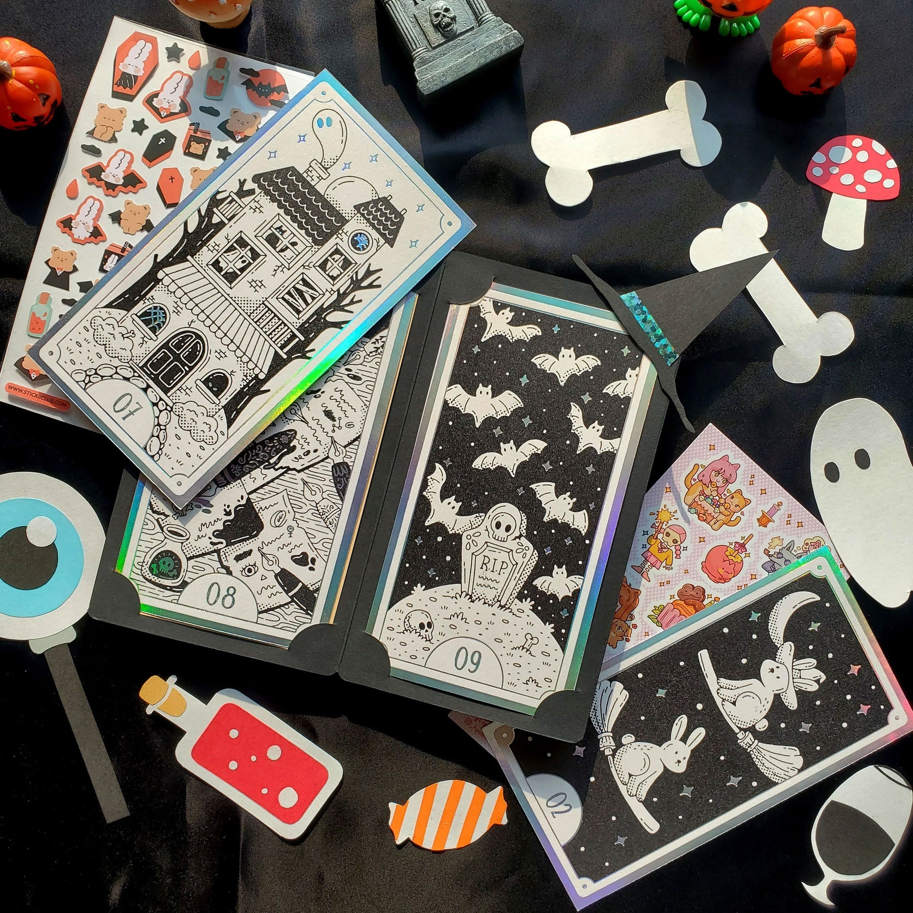 The Midnight Tarot - Limited Edition Halloween Sticker Advent Calendar