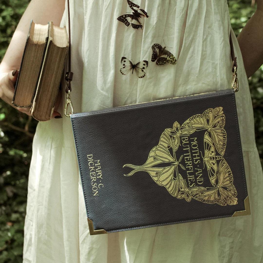 Moths and Butterflies Book Handbag