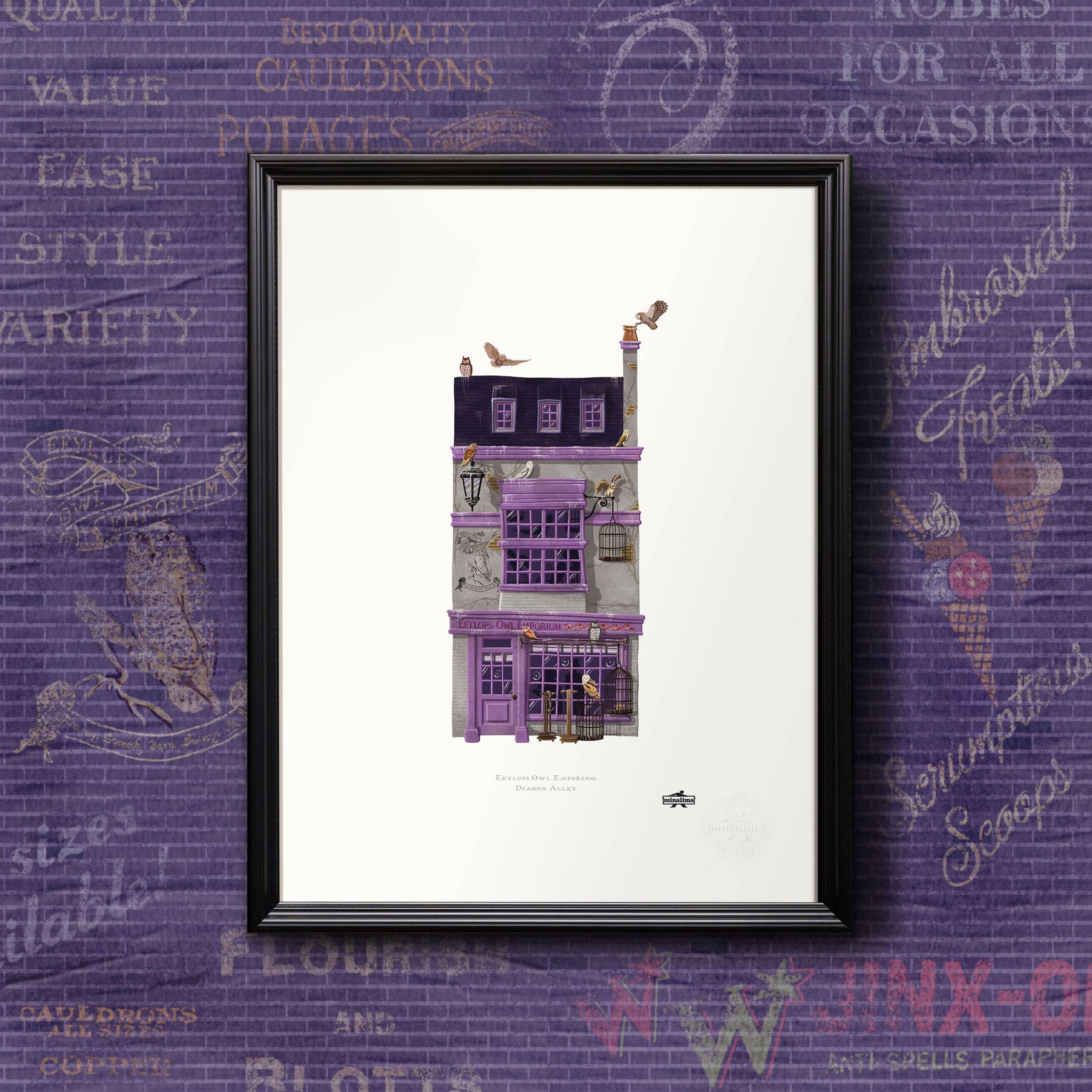 Spellbinding Shops: Eeylops Owl Emporium Art Print