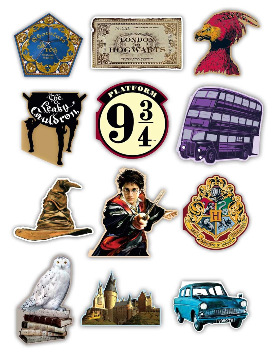 Harry Potter: Die-Cut Assorted Notecards S/12