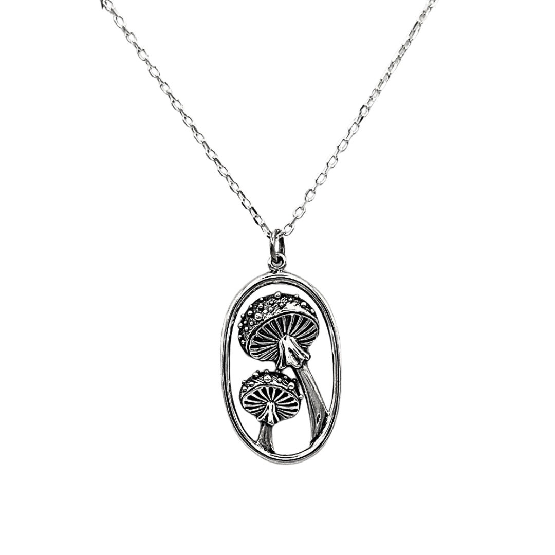 Magical Mycology Sterling Silver Necklace