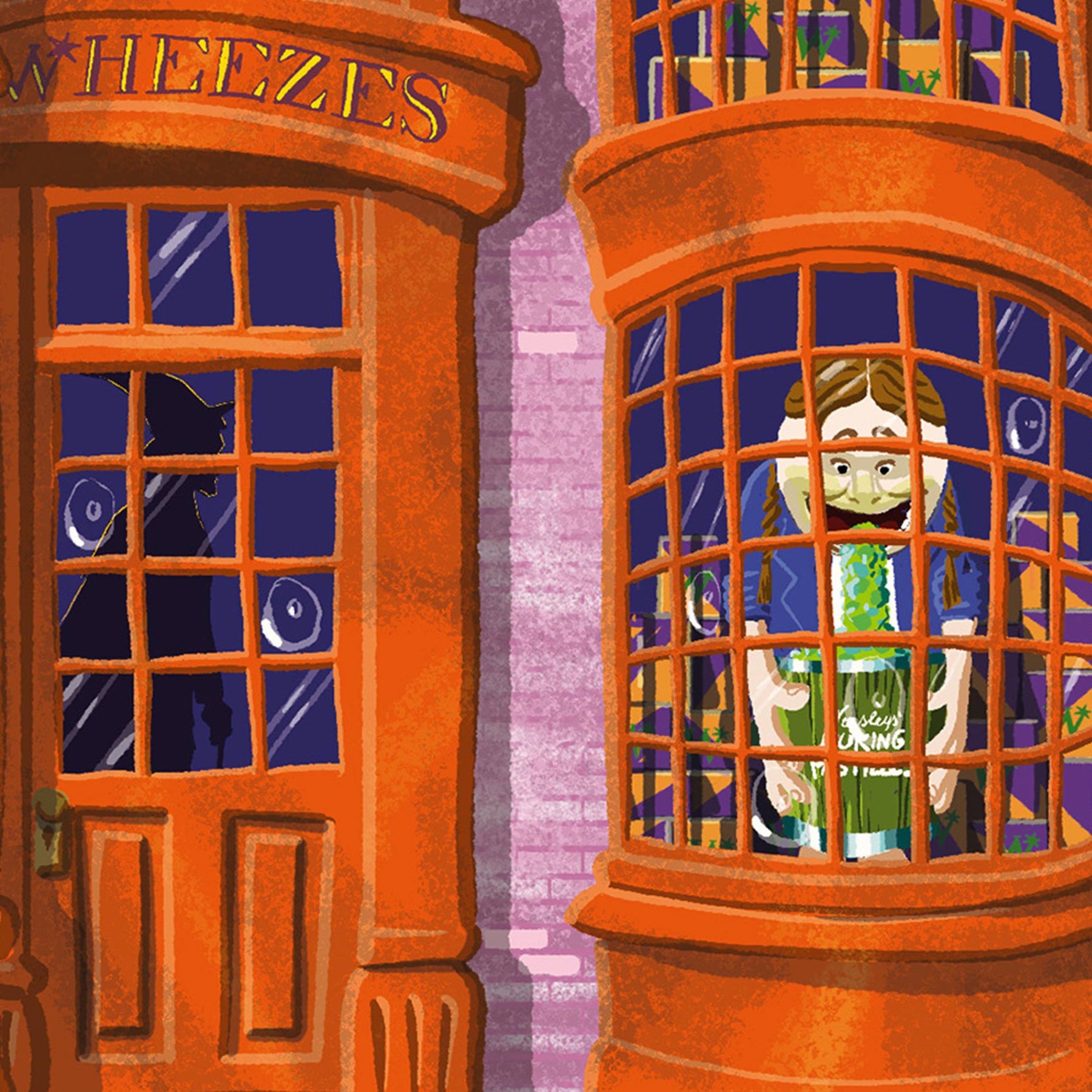 Spellbinding Shops: Weasleys Wizard Wheezes Art Print