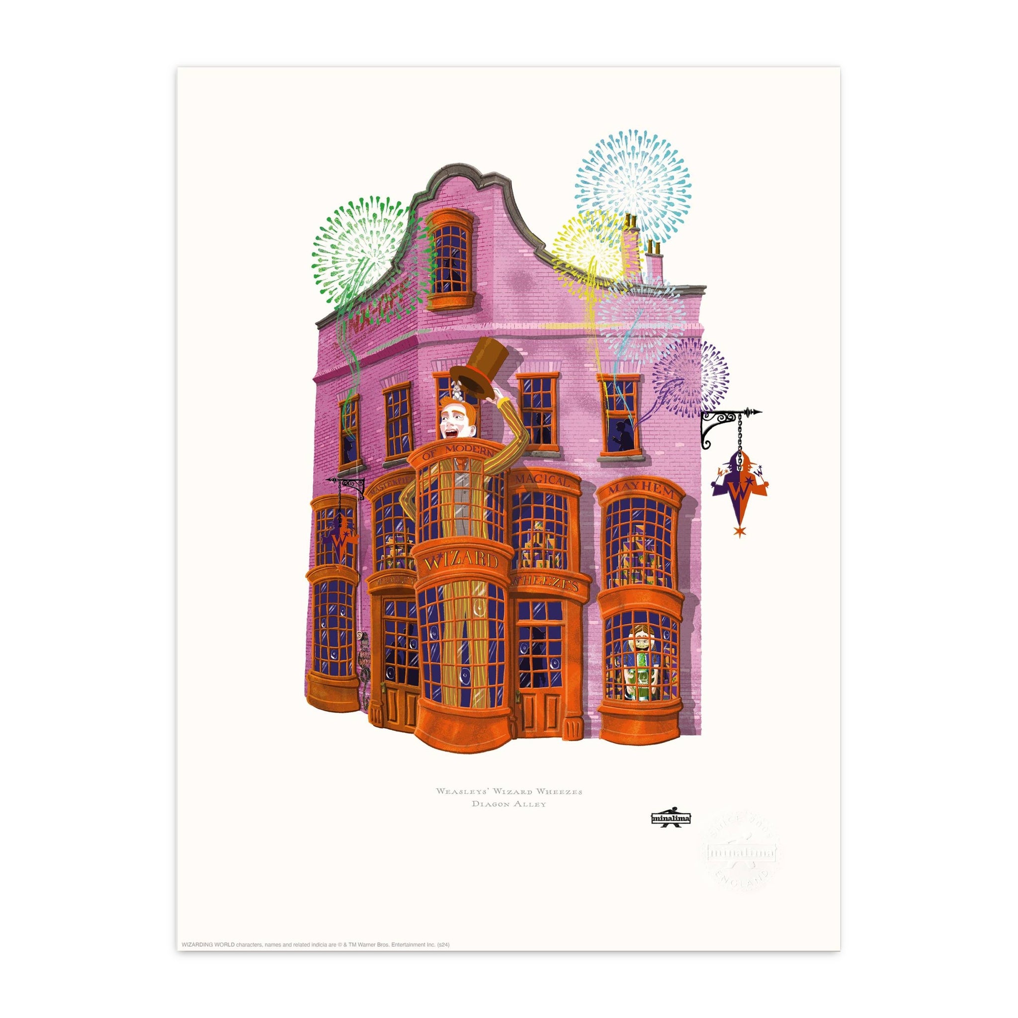 Spellbinding Shops: Weasleys Wizard Wheezes Art Print