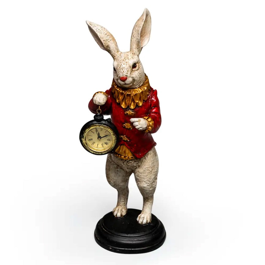 The White Rabbit Statue with Clock