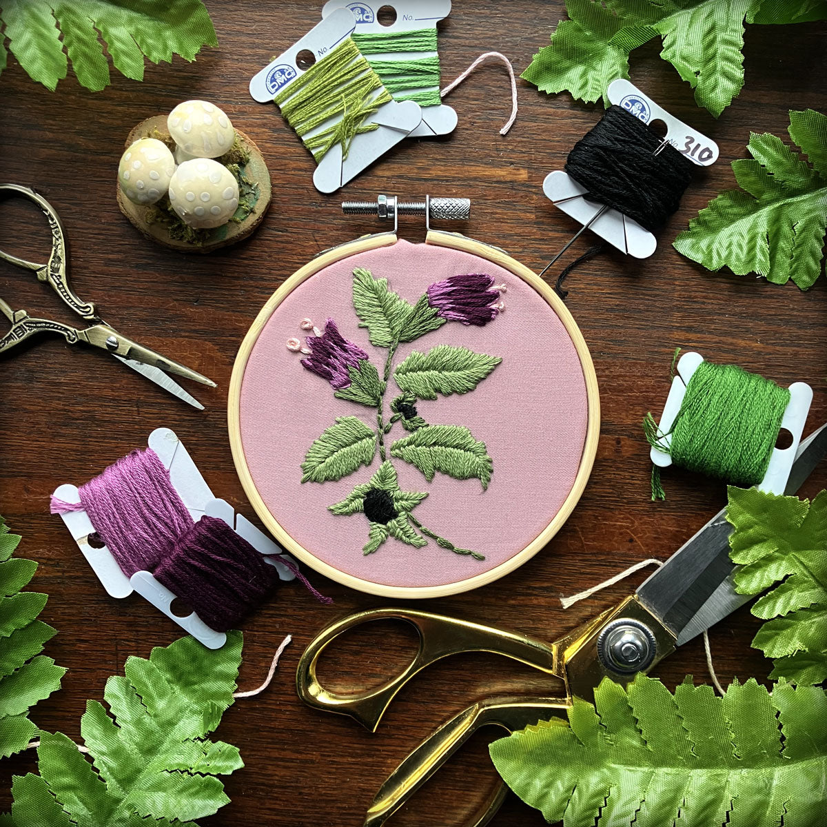 A Poisonous Plant Pocket Guide Workshop: Intro to Embroidery & Nightshade