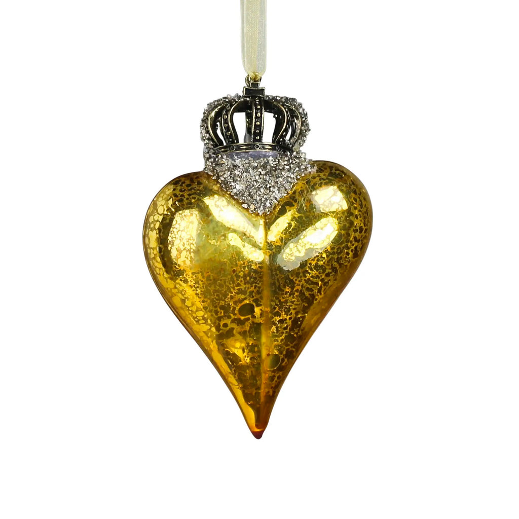 Gold Crowned Heart Ornament – Curiosa - Purveyors of Extraordinary Things